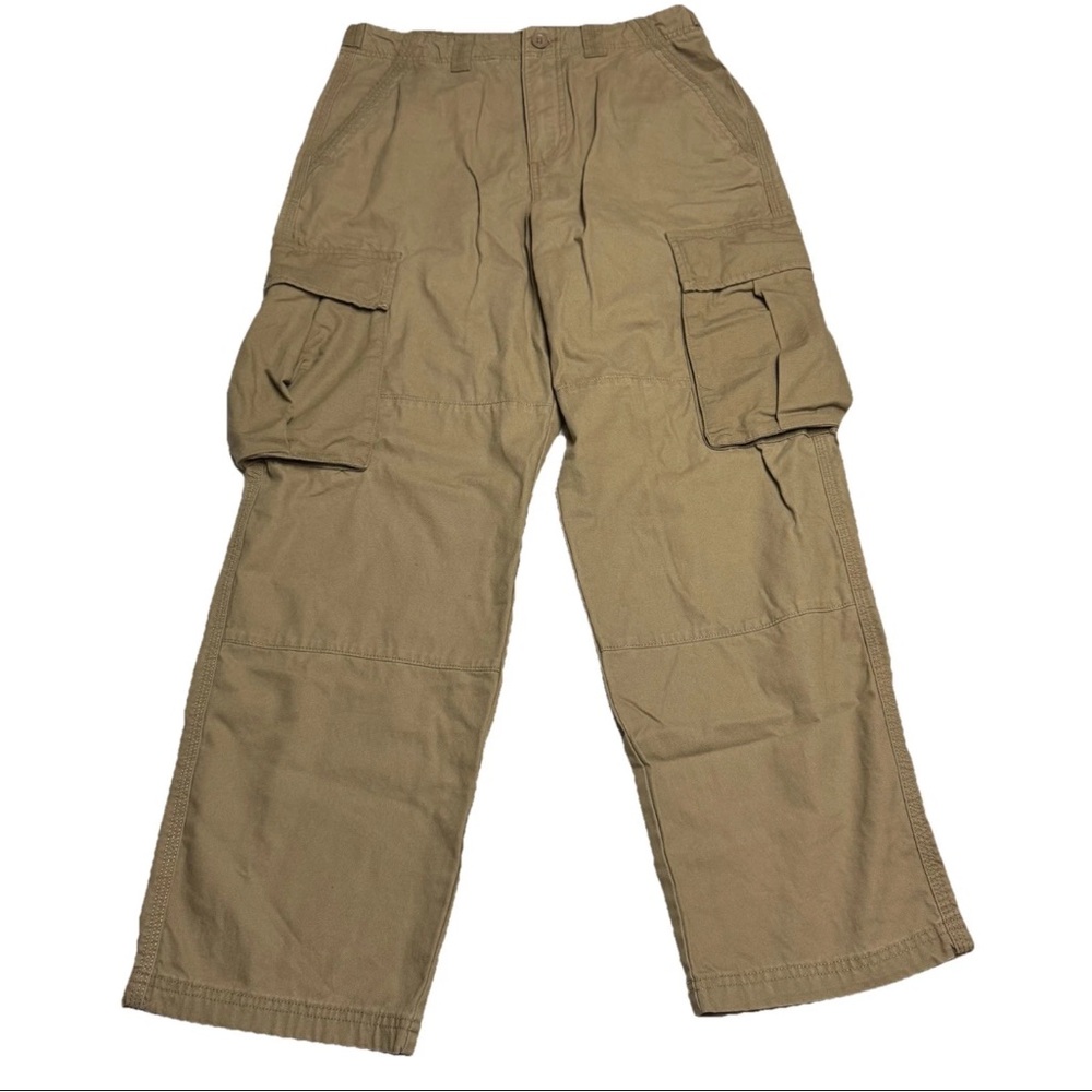 The Stronghold Relaxed Straight Tan Cargo Pants Men's 32x29 Cotton Workwear